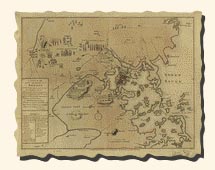 Boston to Concord Map 1775